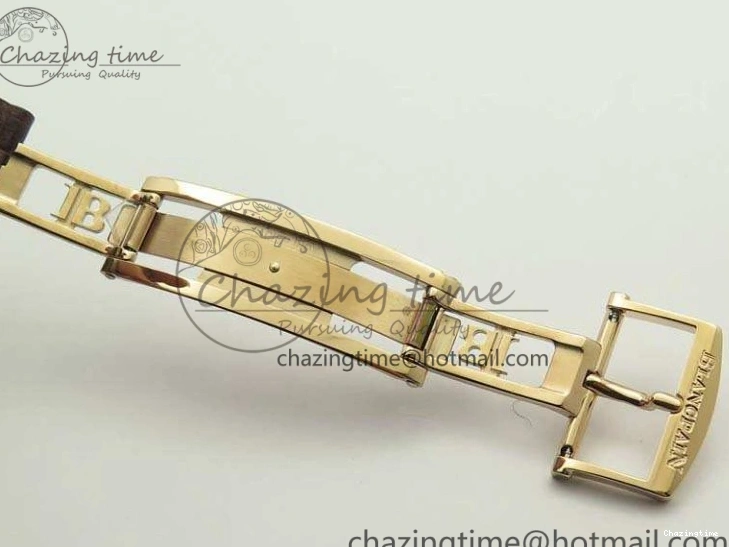 0328 Villeret 6651 RG ZF 1:1 Best Edition White Dial On Brown Leather Strap A Unique 8097